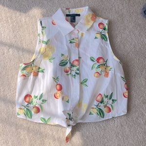 forever 21 button down top! size small